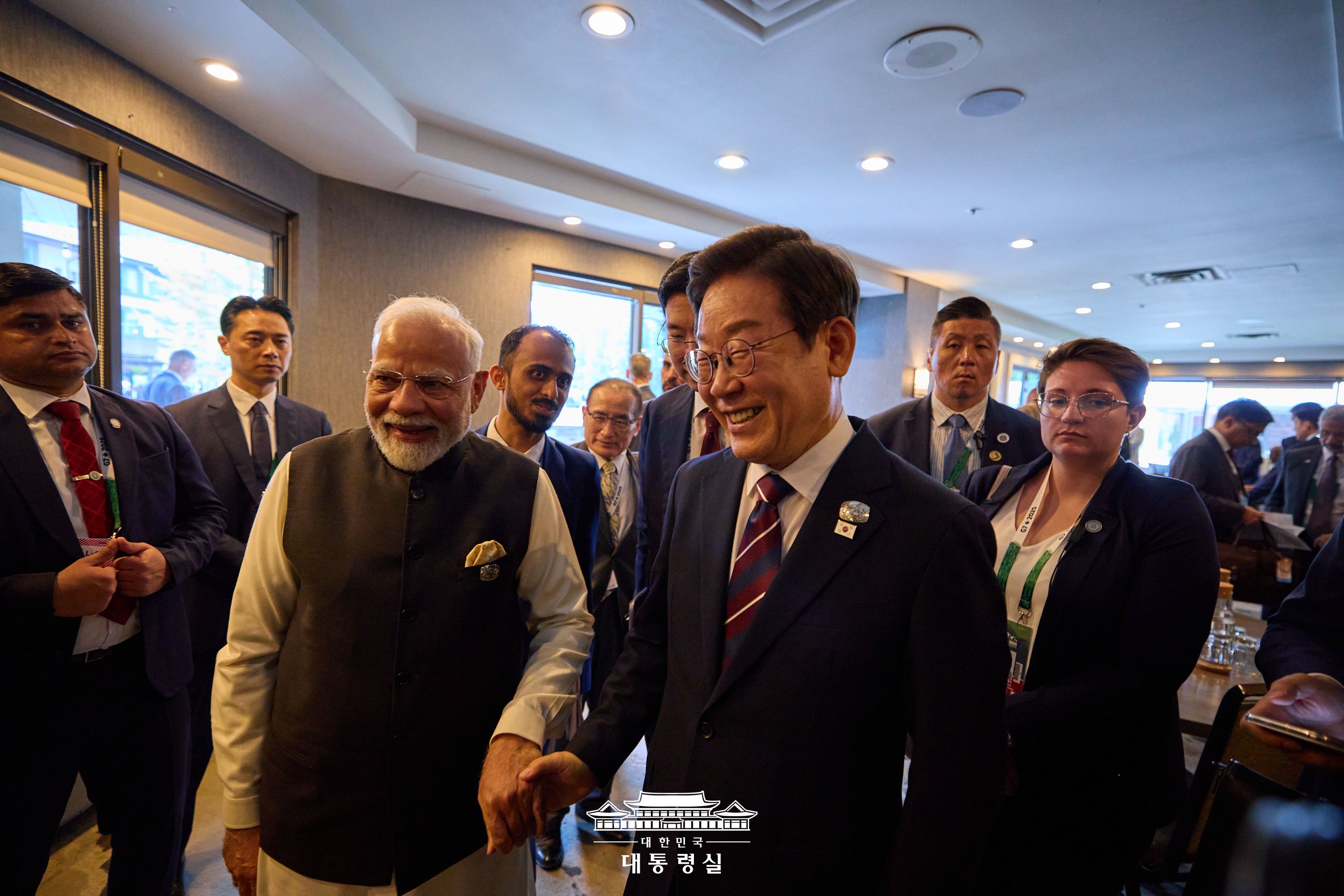 나렌드라 모디 인도 총리와 첫 정상회담5