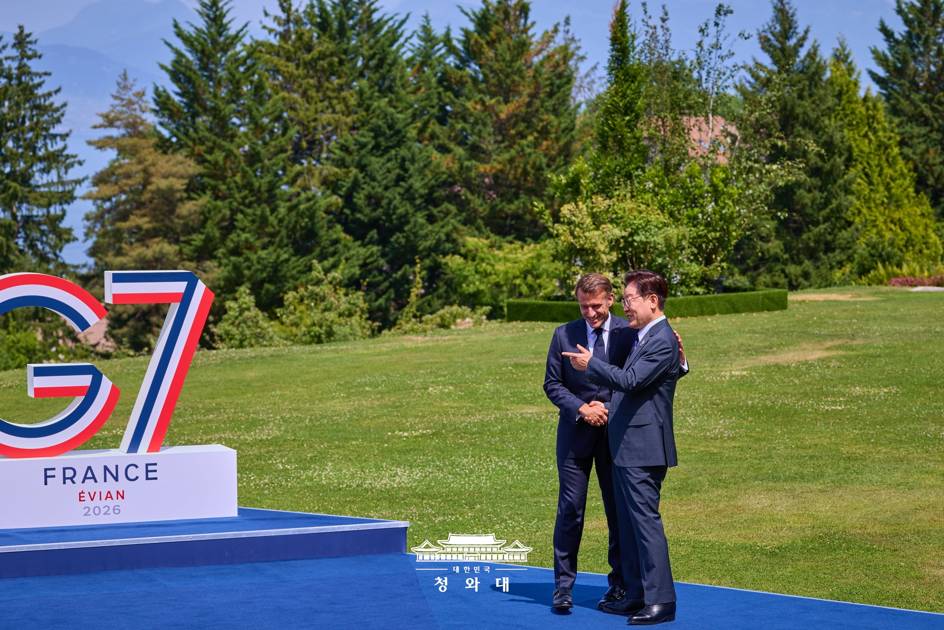 G7 정상회의 공식환영식 및 기념촬영