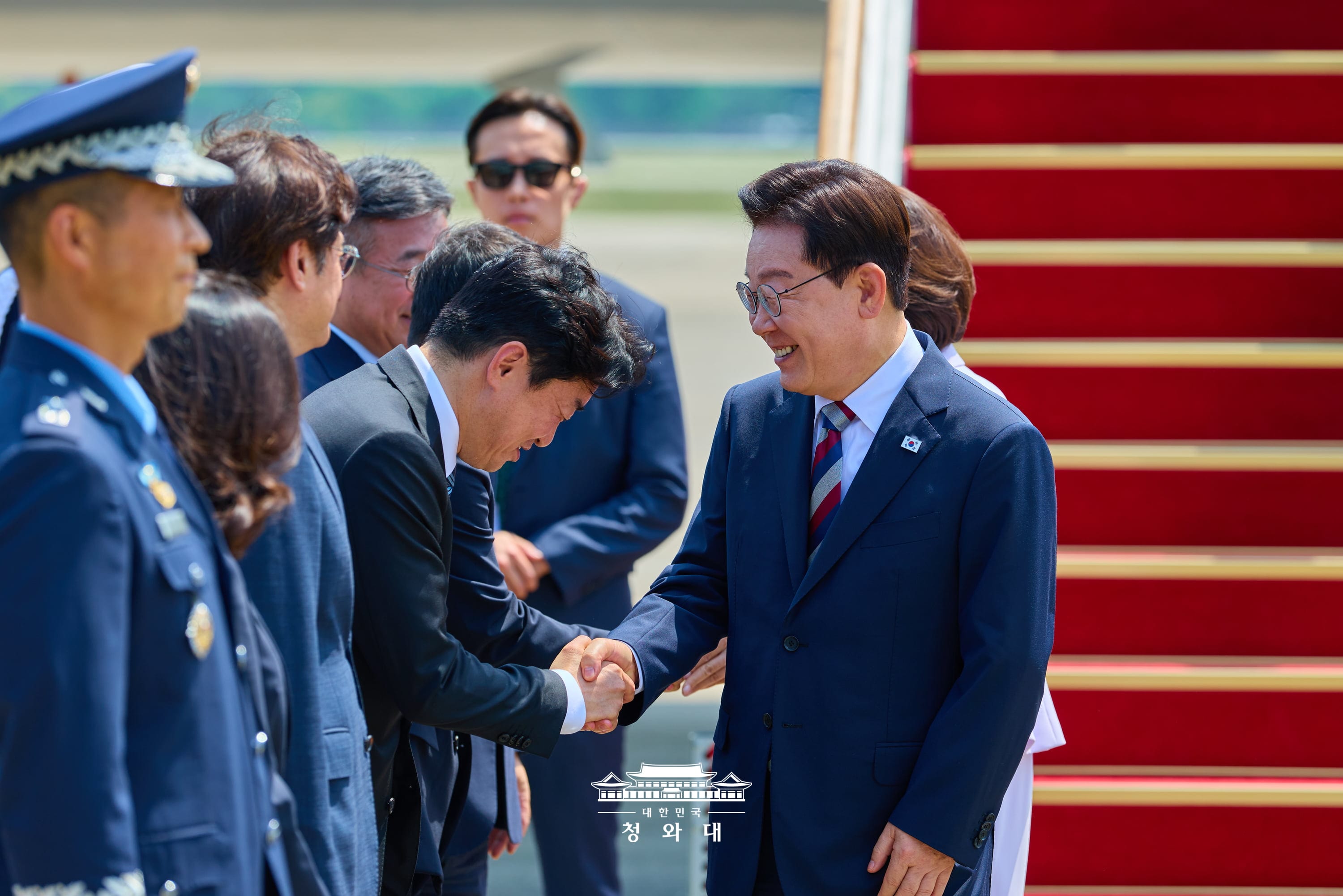공항 도착 행사 (서울공항)5