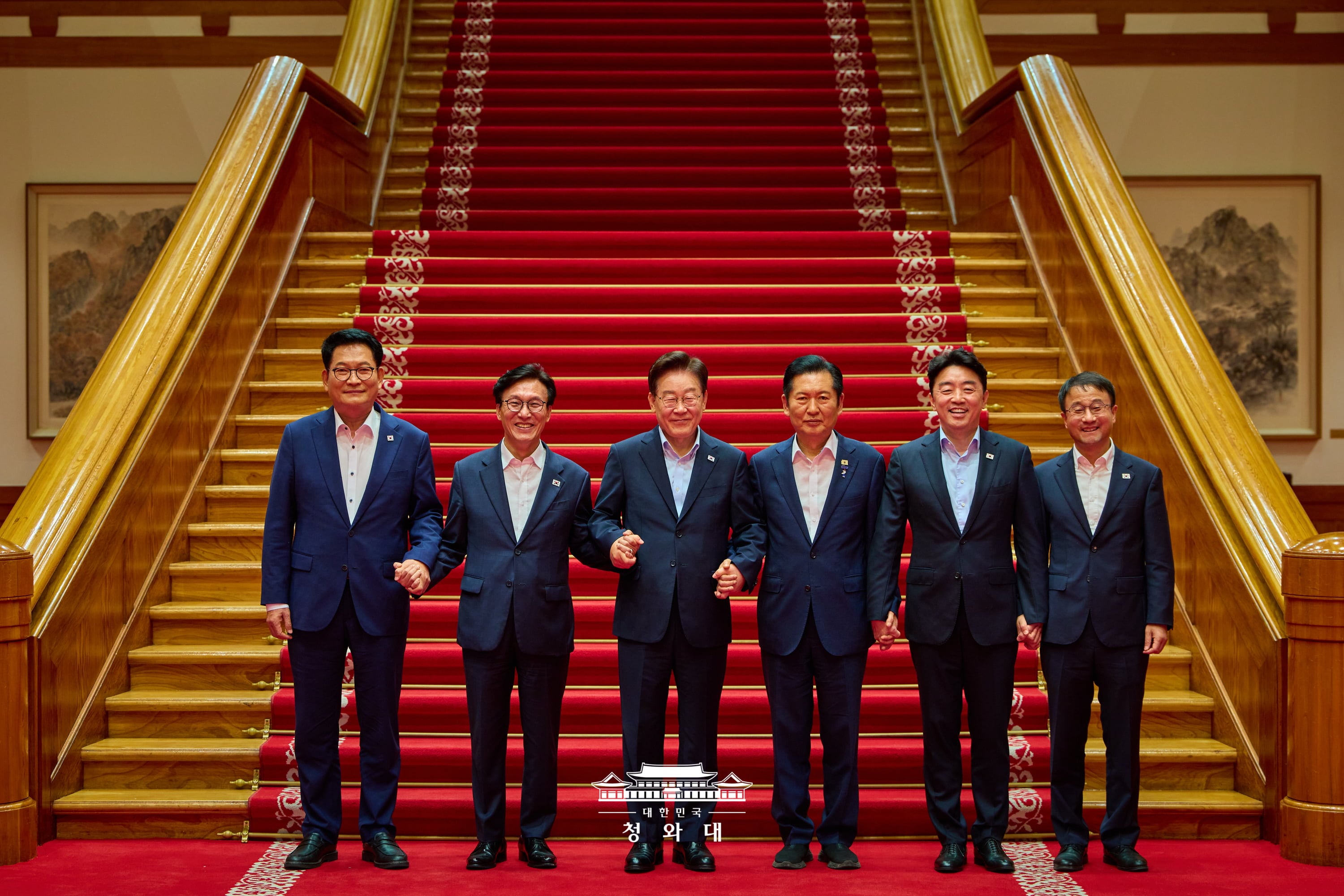 더불어민주당 당대표·후보자 만찬 간담회