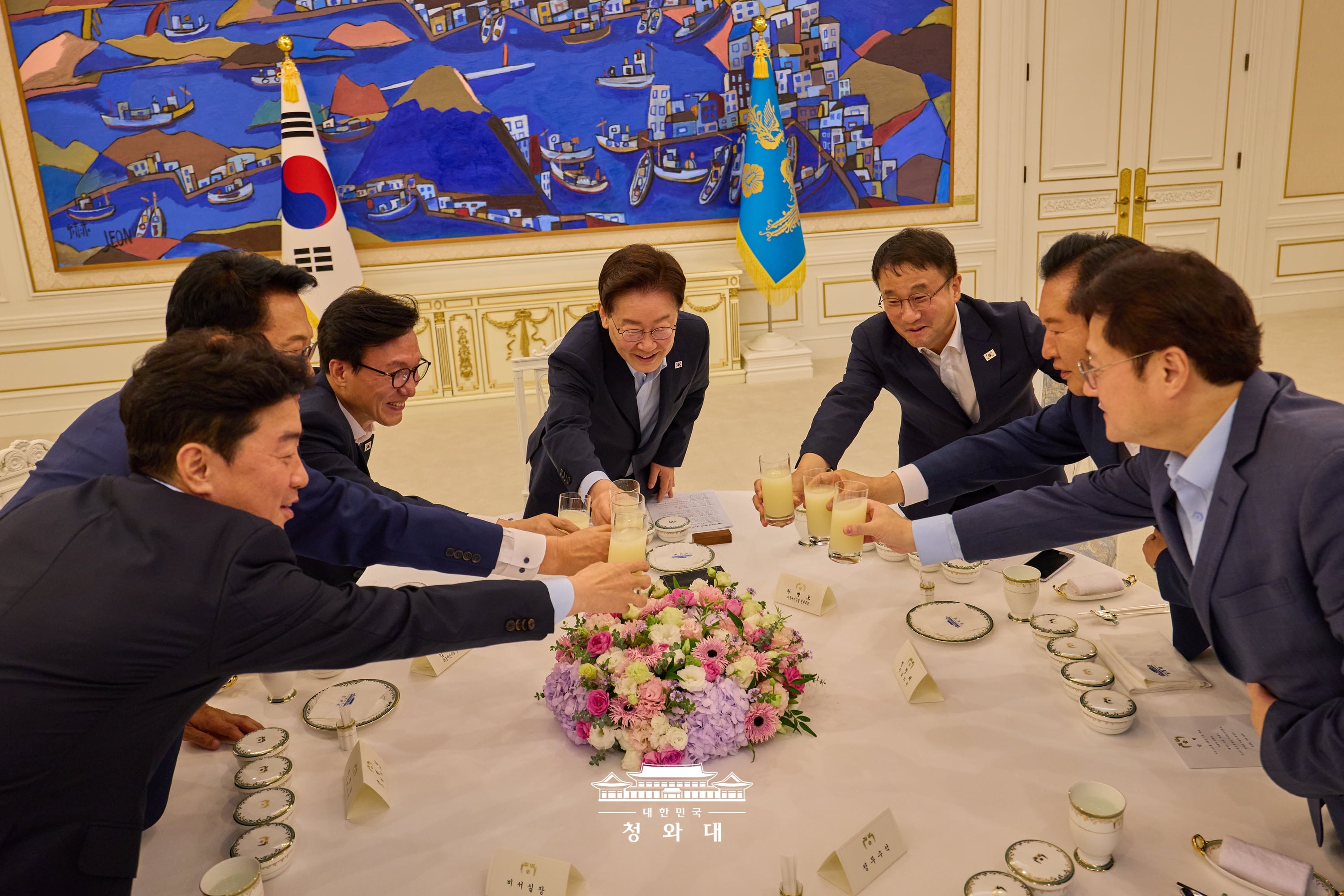 더불어민주당 당대표·후보자 만찬 간담회