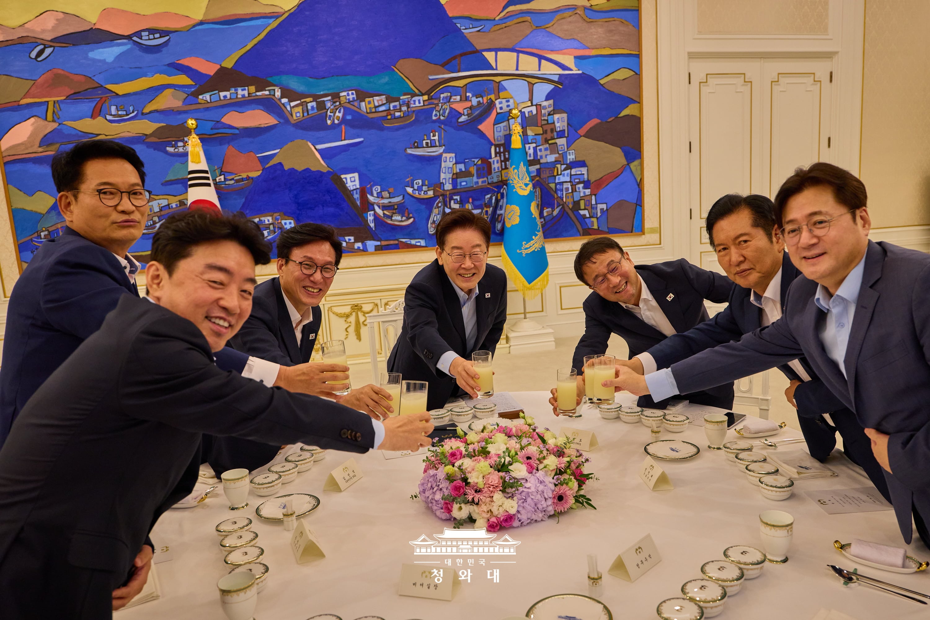 더불어민주당 당대표·후보자 만찬 간담회