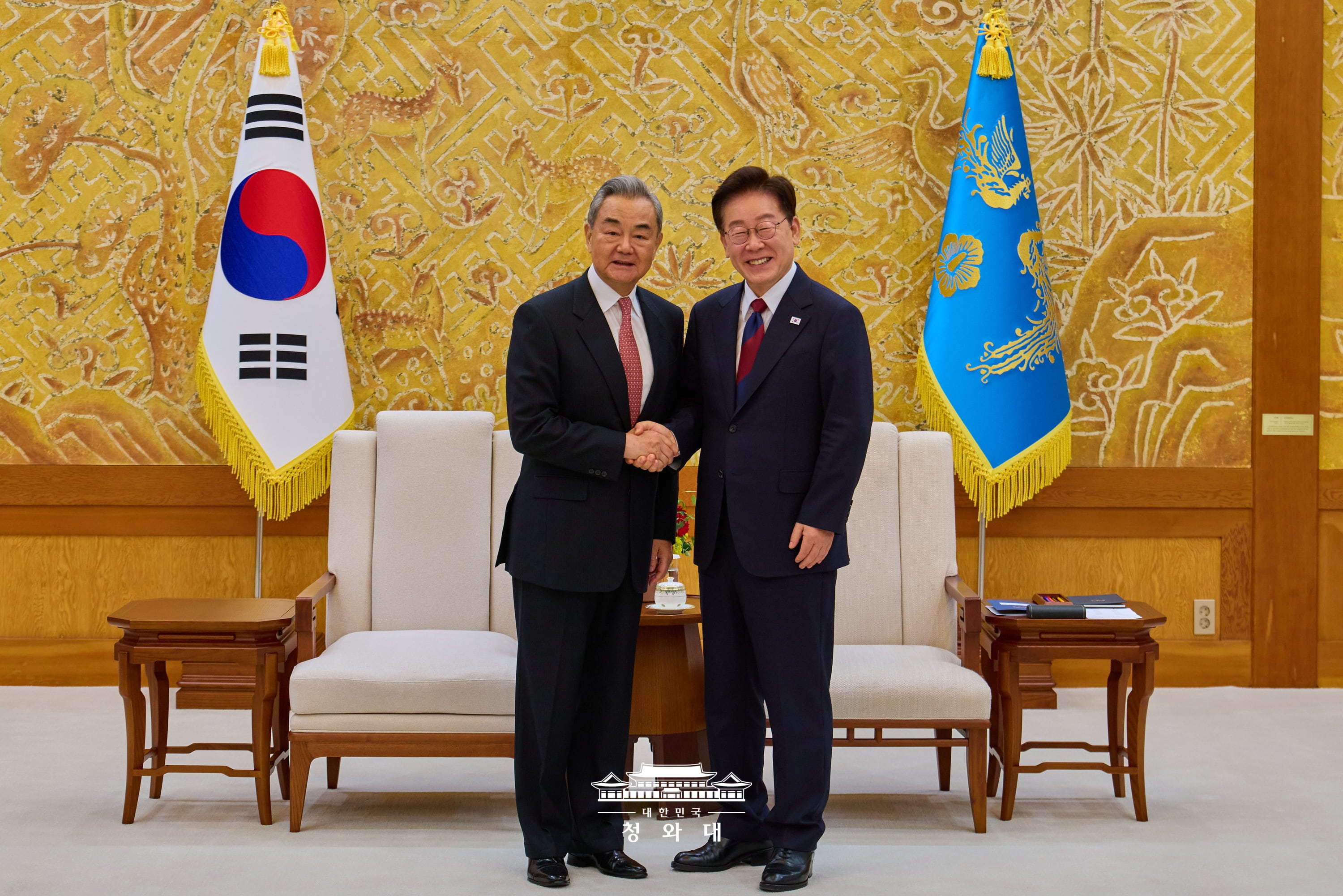 중국 '왕이' 외교부장 접견２