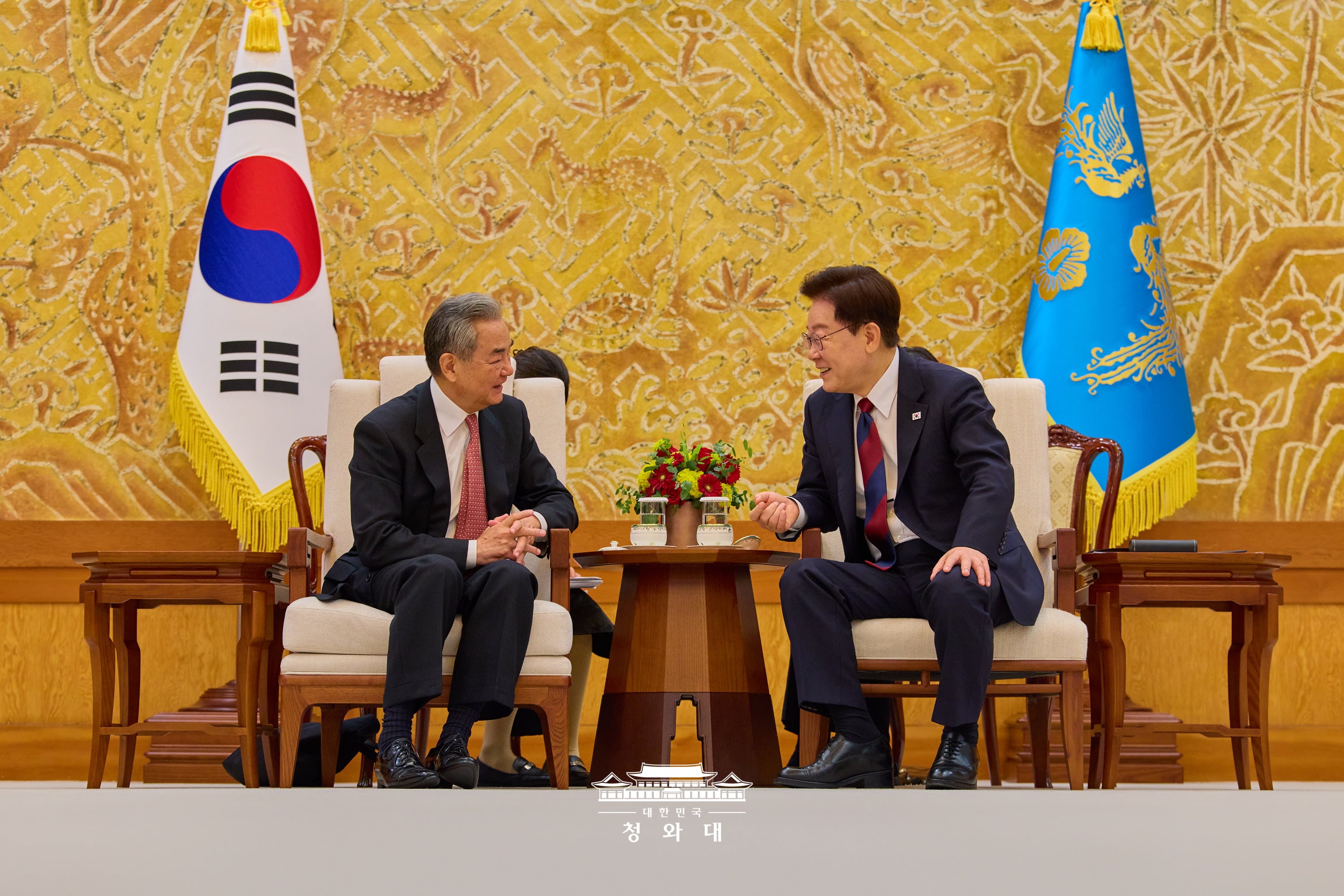 중국 '왕이' 외교부장 접견３