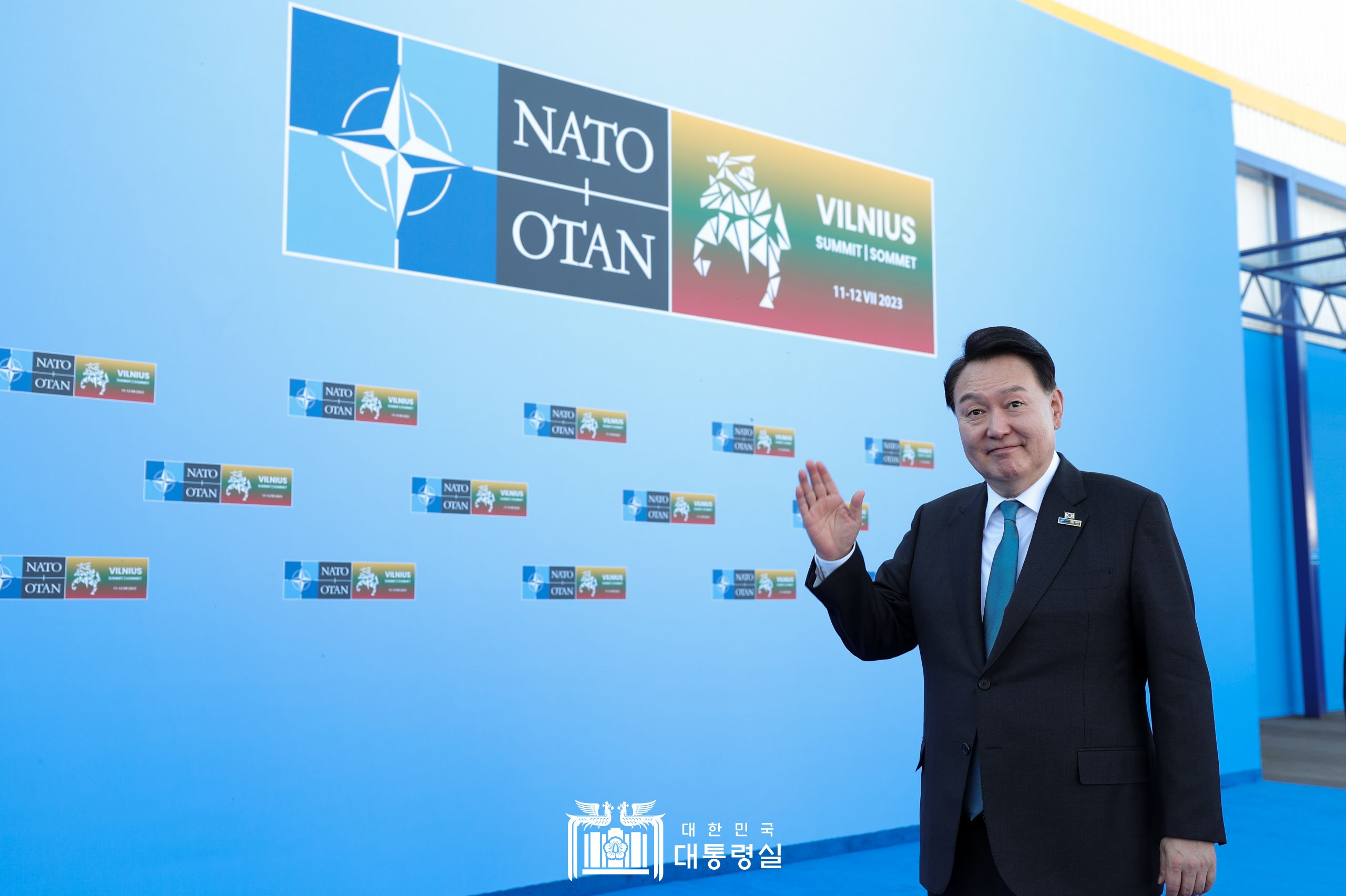 NATO 동맹국·파트너국 정상회의 도어스테핑