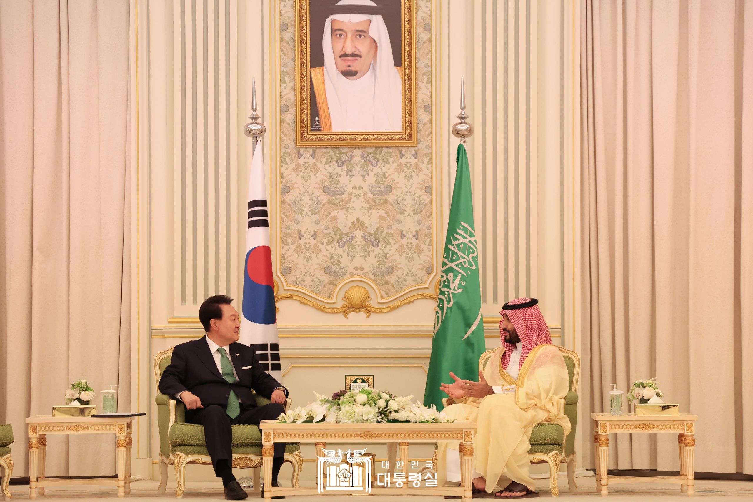 尹 대통령, 모하메드 사우디아라비아 왕세자와 회담