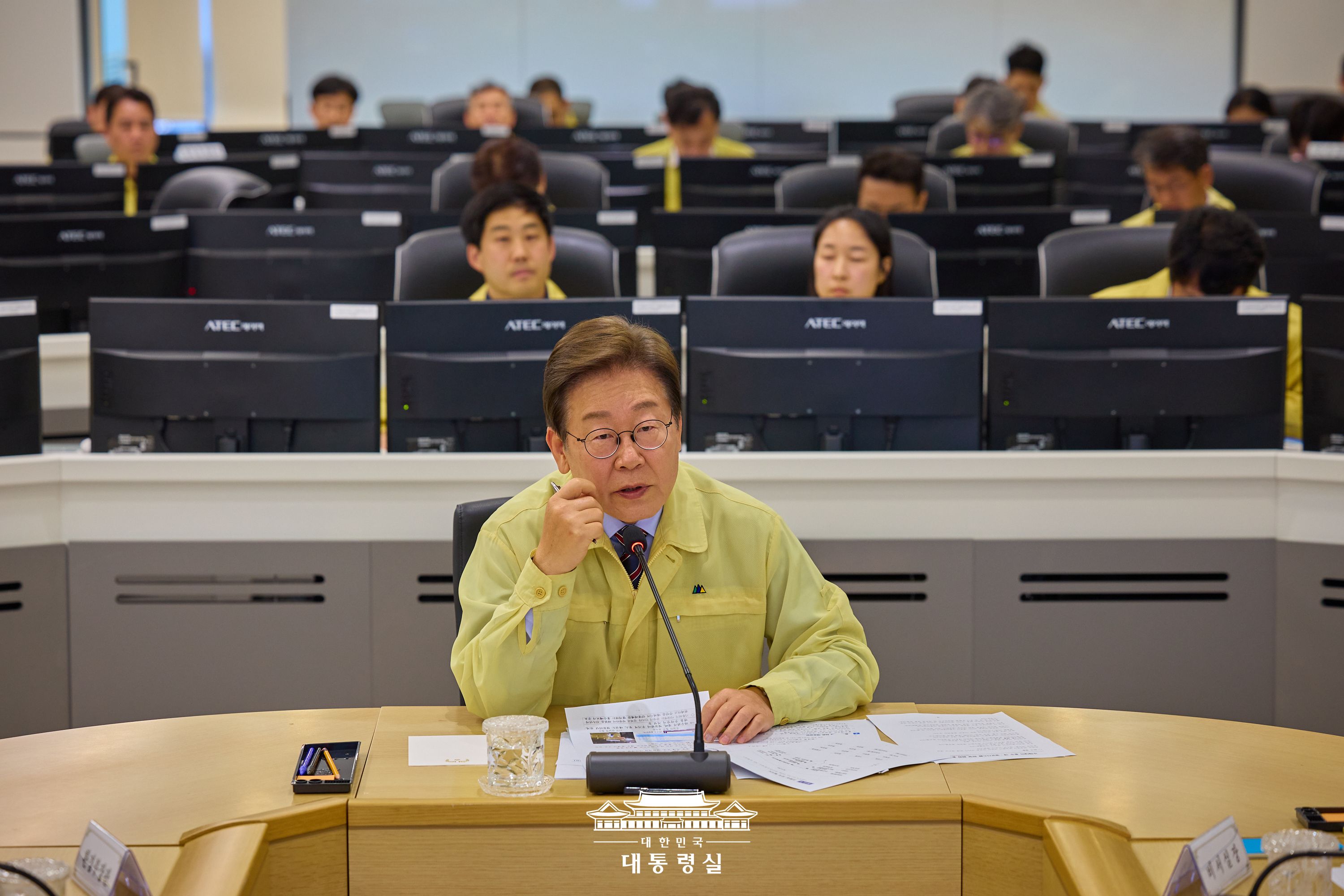 수해(장마) 대비 현장점검 회의에 참석한 이재명 대통령2