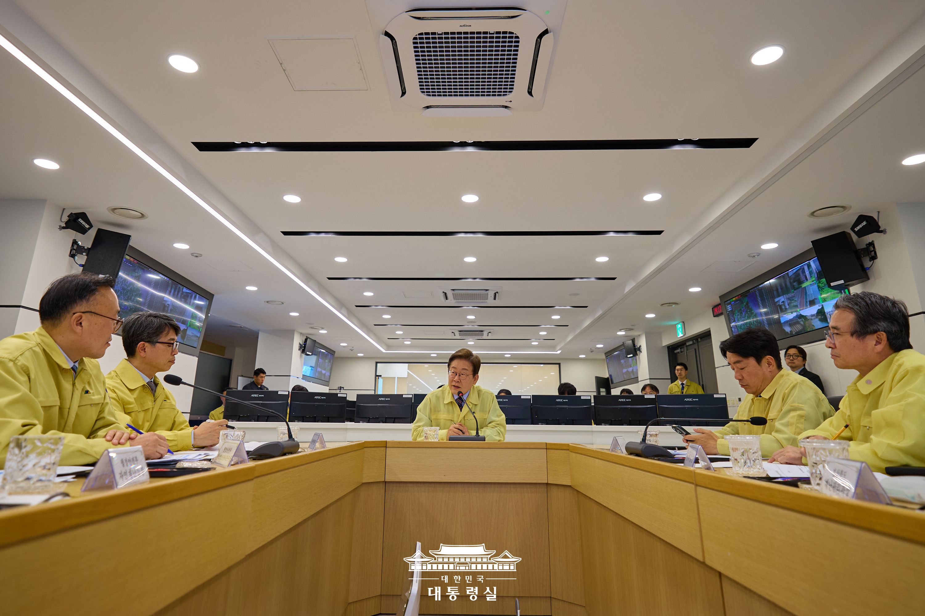 수해(장마) 대비 현장점검 회의에 참석한 이재명 대통령1