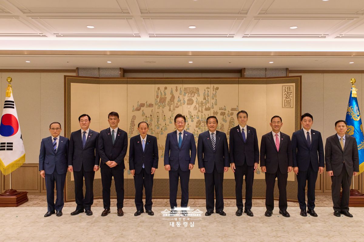 한일의원연맹 일본대표단 접견 사진