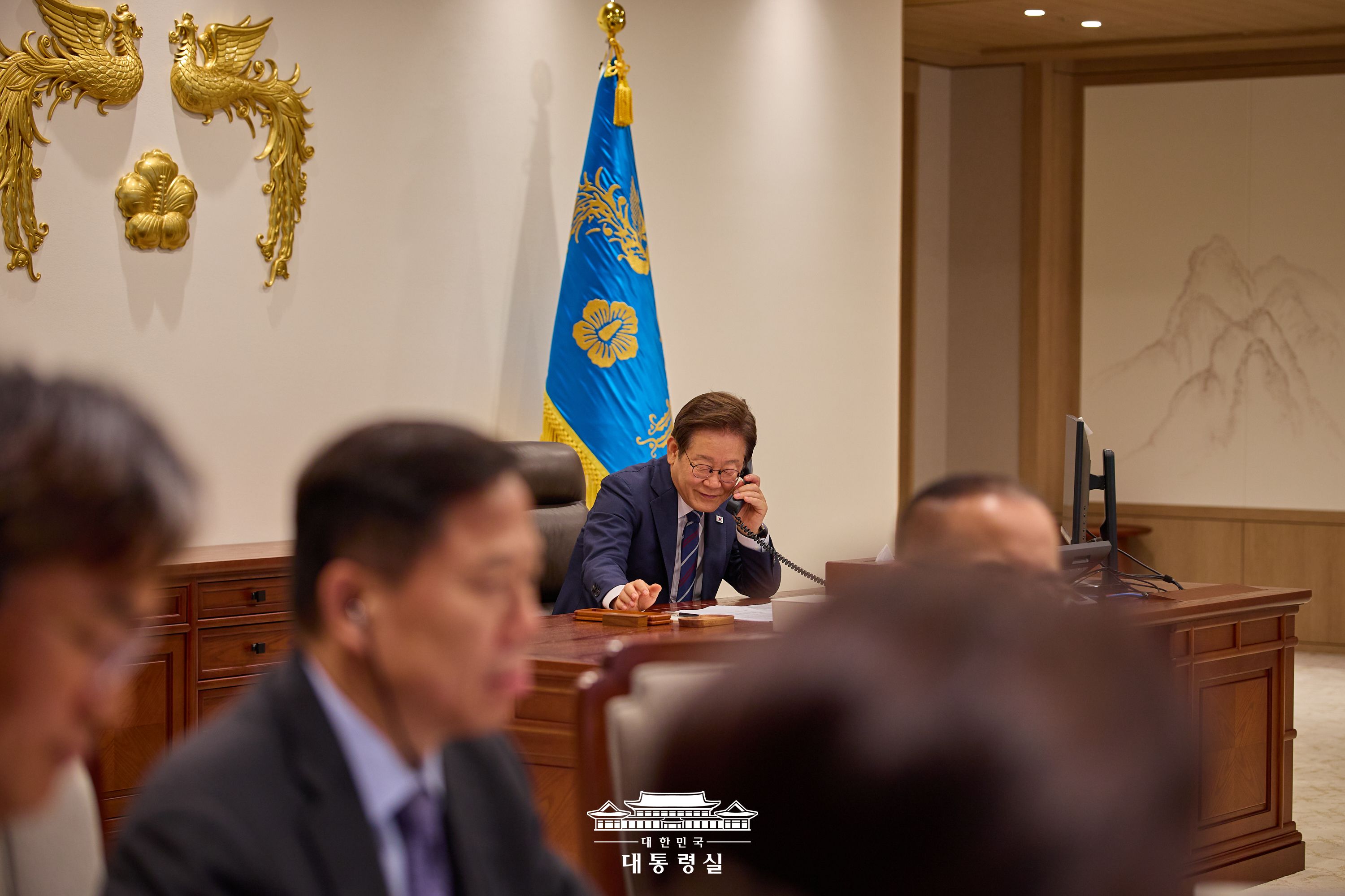 한국·뉴질랜드 정상 통화 슬라이드1
