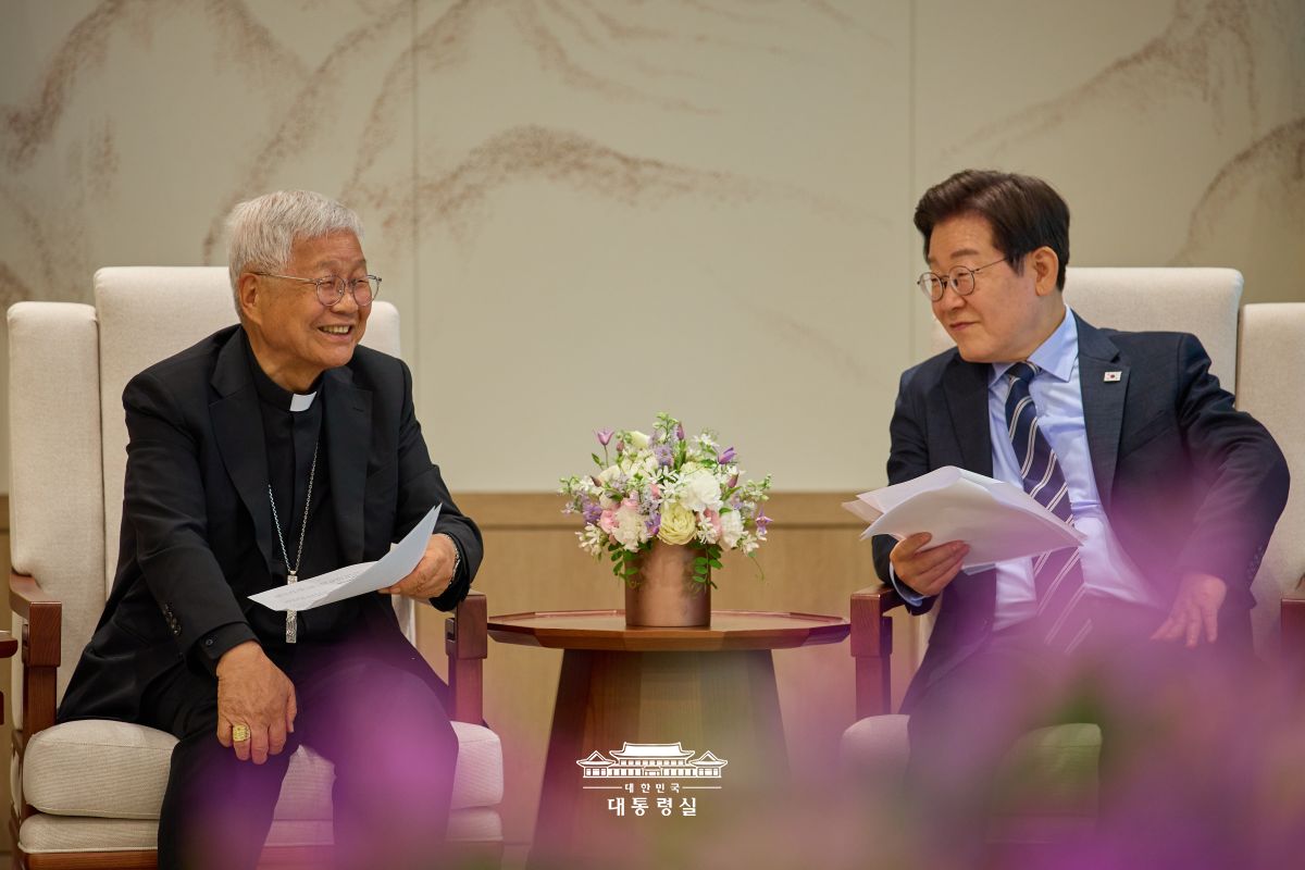 유흥식 추기경 접견 사진