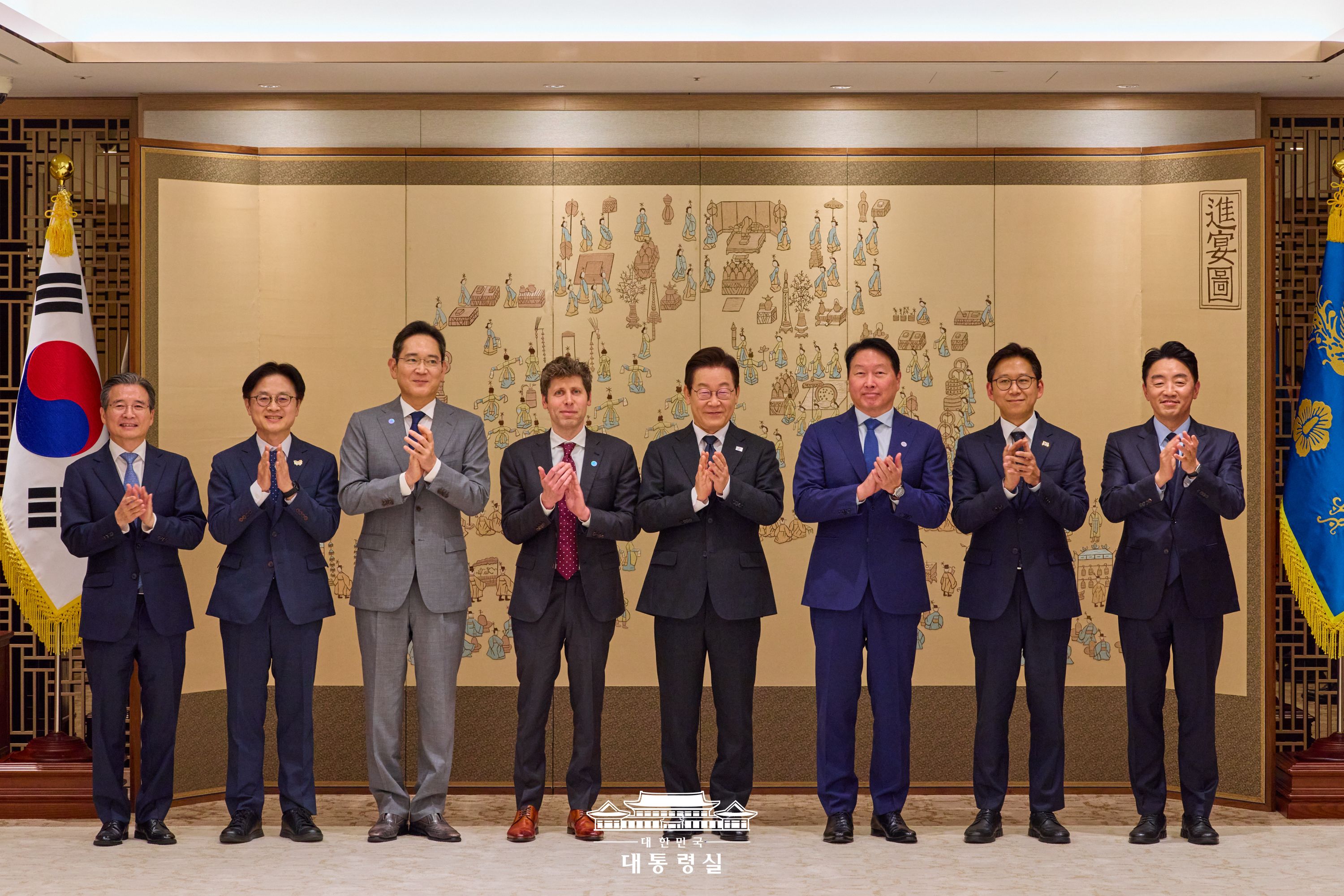 오픈AI 샘 알트만 대표 접견 슬라이드1