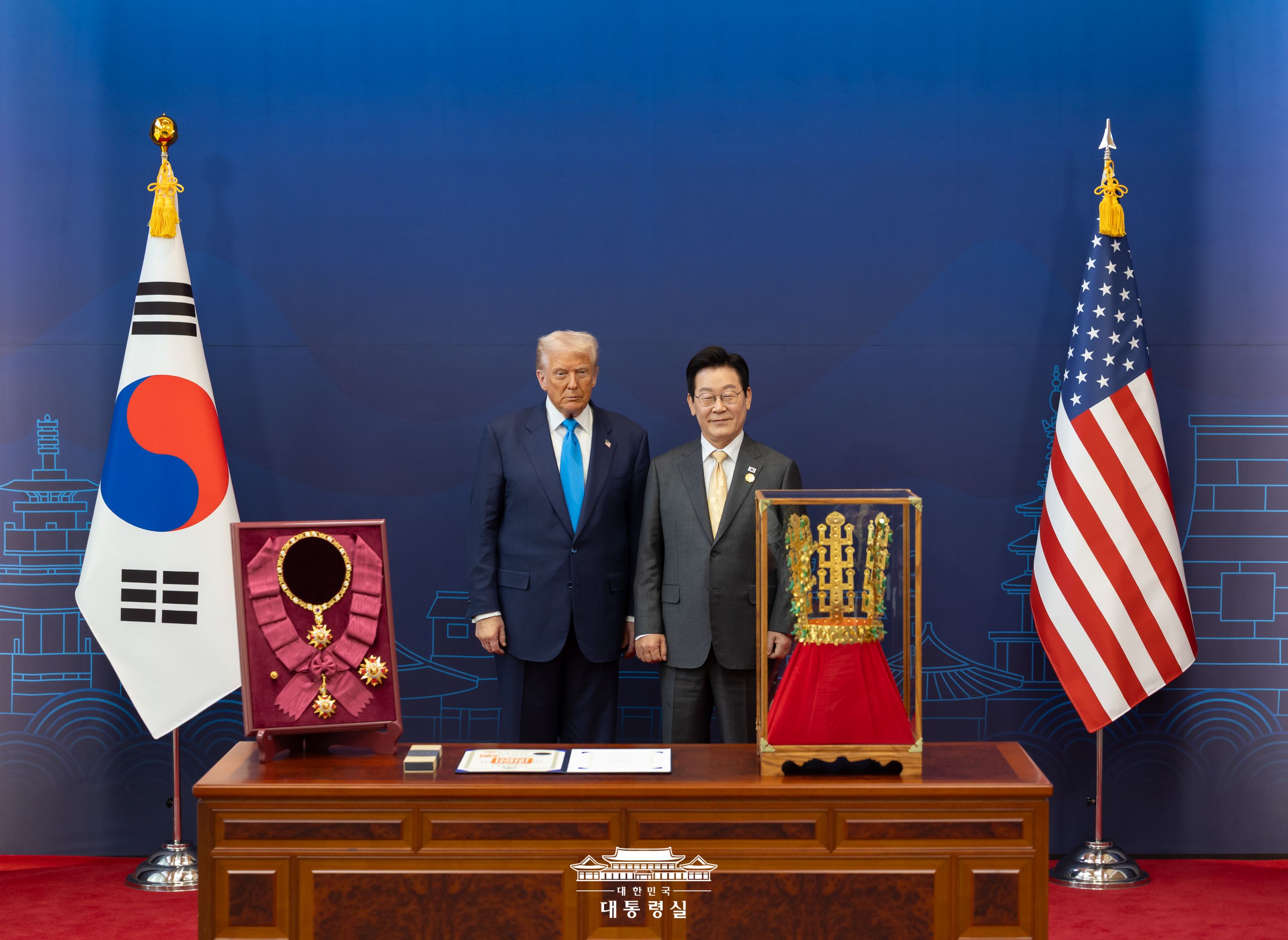 도널드 트럼프 미국 대통령 국빈방한 공식환영식 및 서훈 행사 슬라이드20