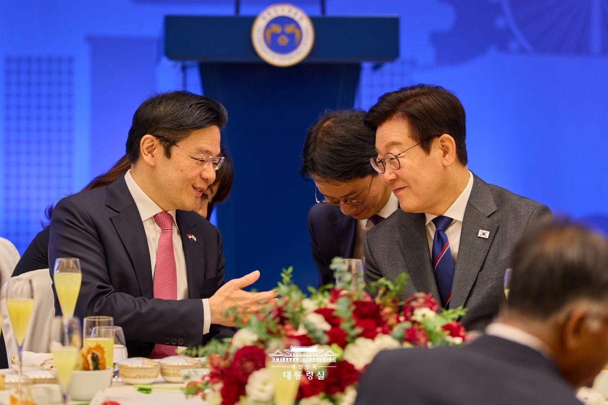 로렌스 웡 싱가포르 총리 공식 오찬 사진