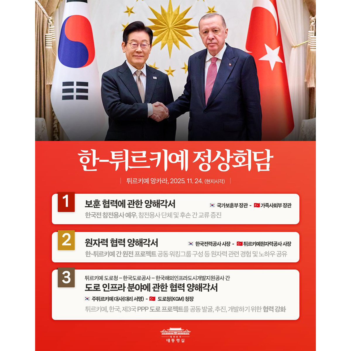 한-튀르키예 정상회담 결과, 국민께 보고드립니다 썸네일