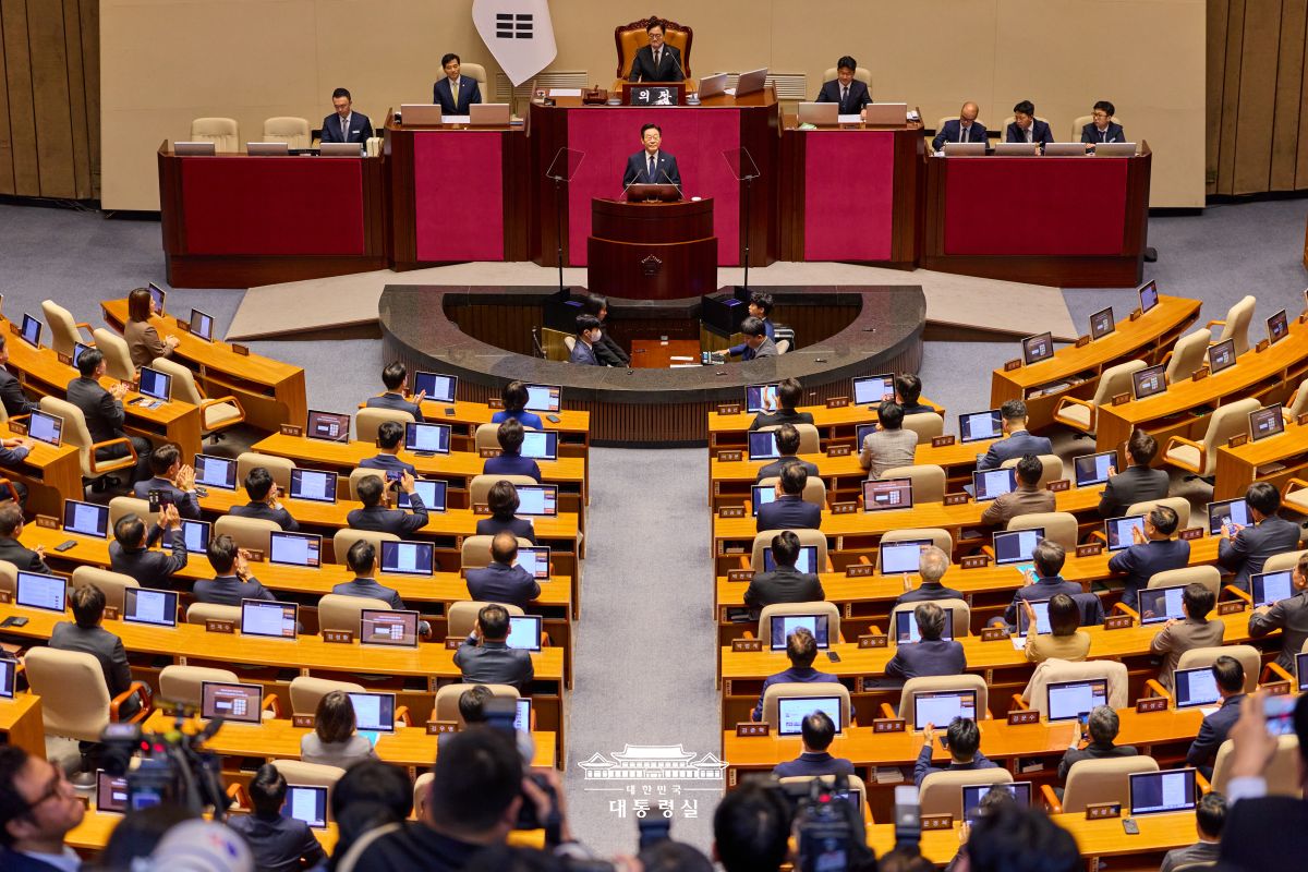 2026년도 예산안 대통령 시정연설 사진