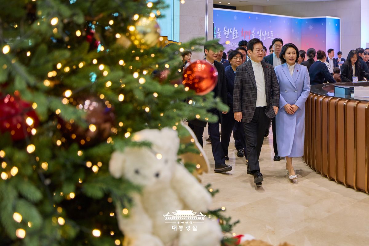 이재명의 크리스마스 이브 사진