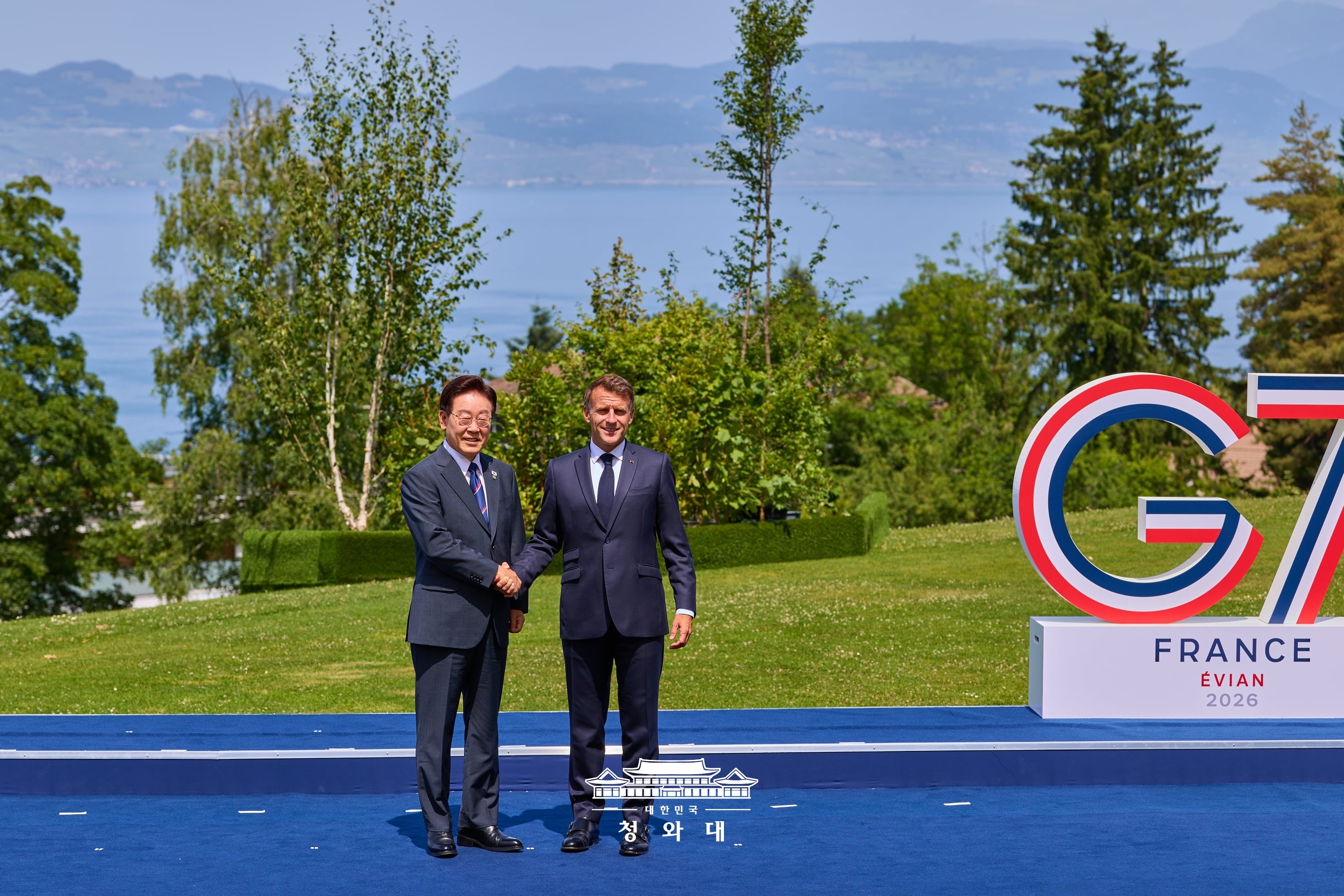 G7 정상회의 공식환영식 및 기념촬영