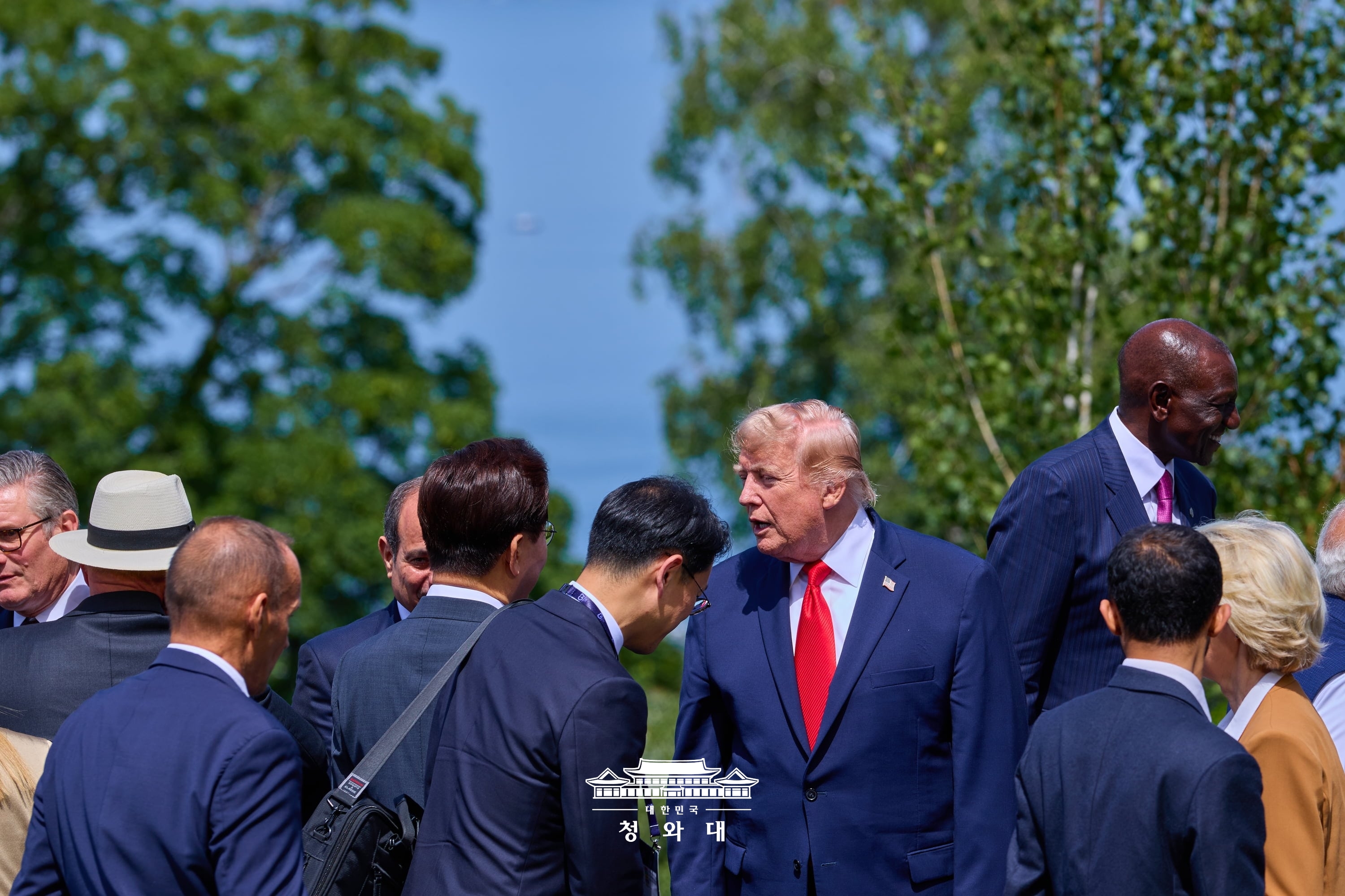 G7 정상회의 공식환영식 및 기념촬영