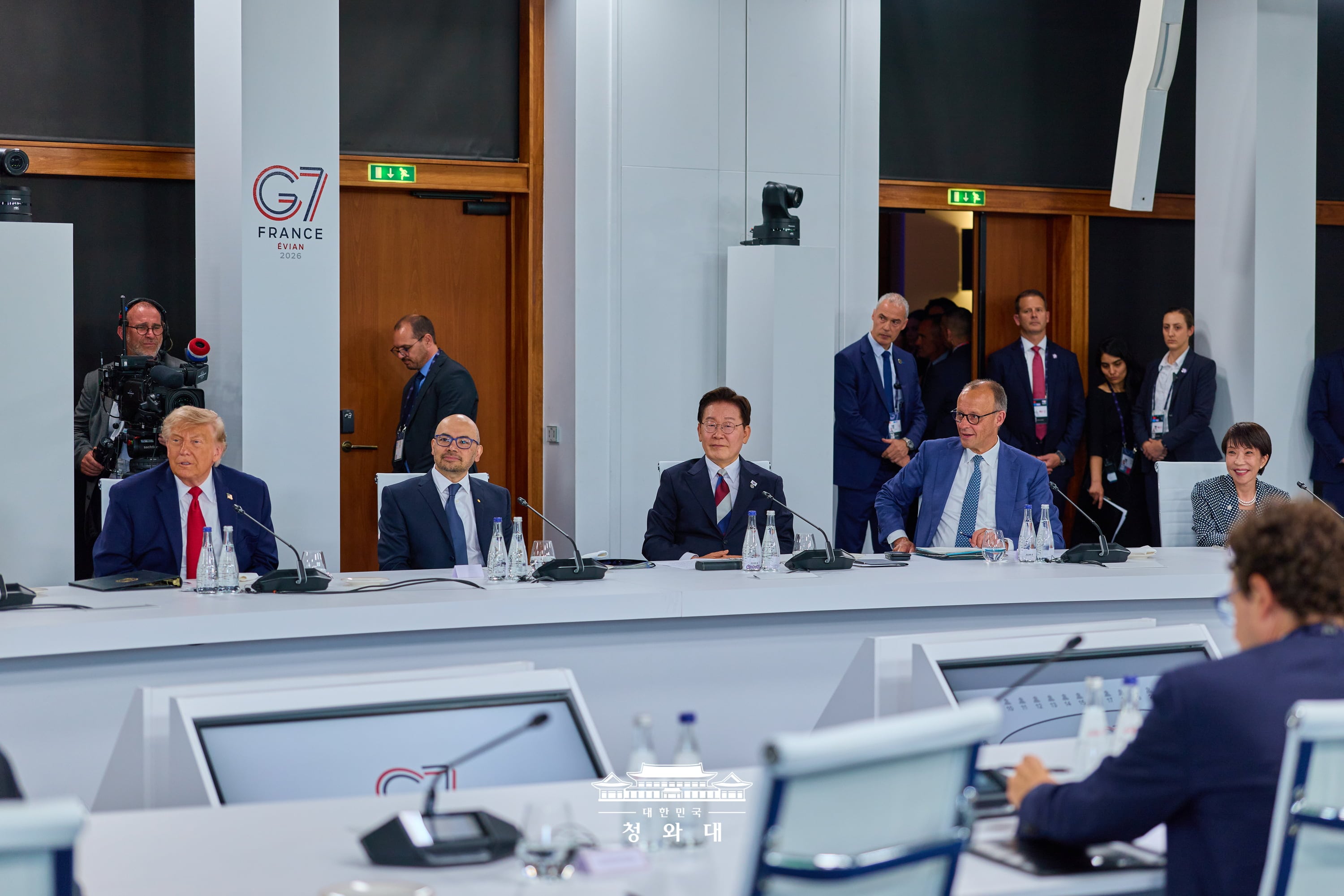 G7 정상회의 확대회의 업무 오찬
