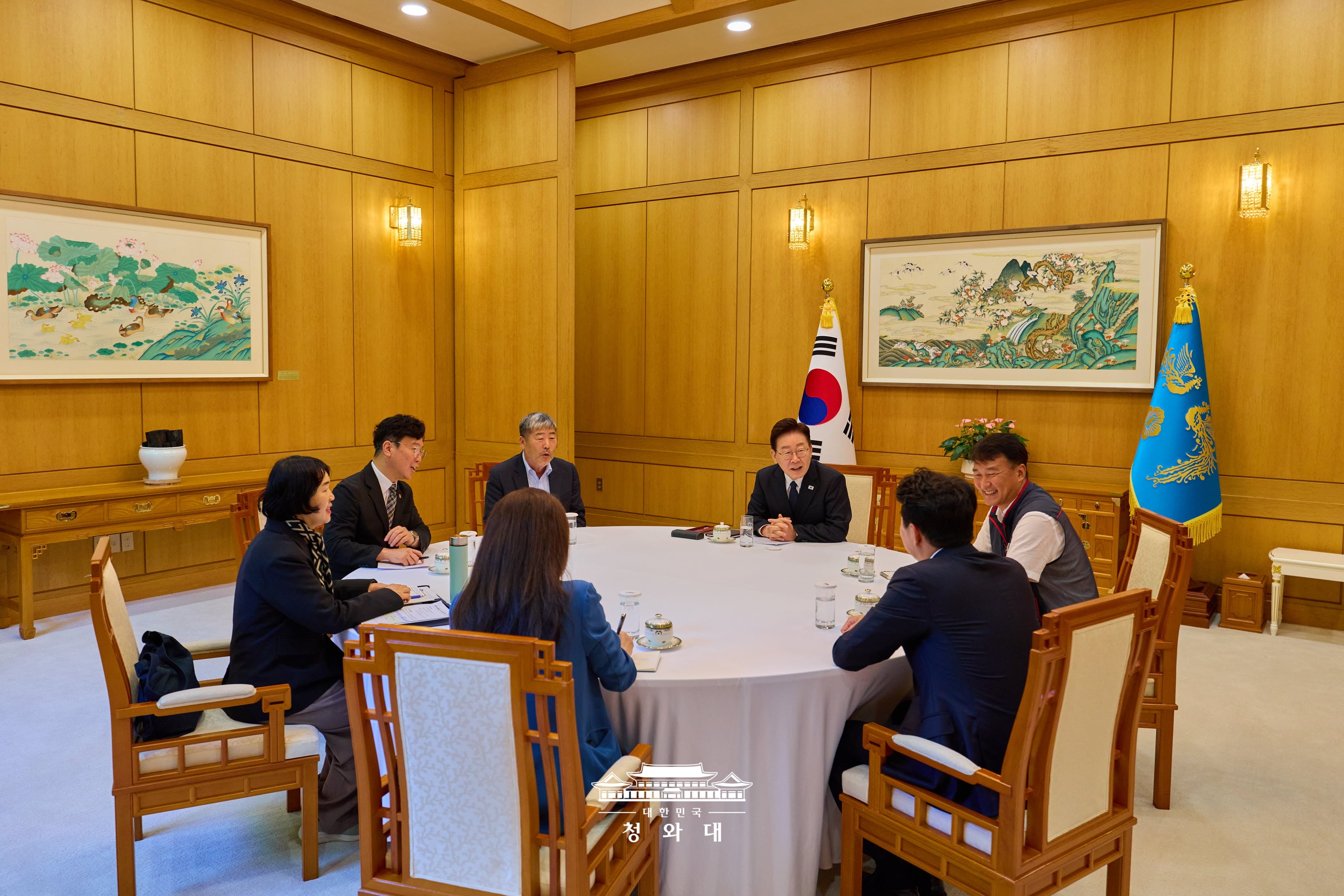 양대 노총 위원장 차담1