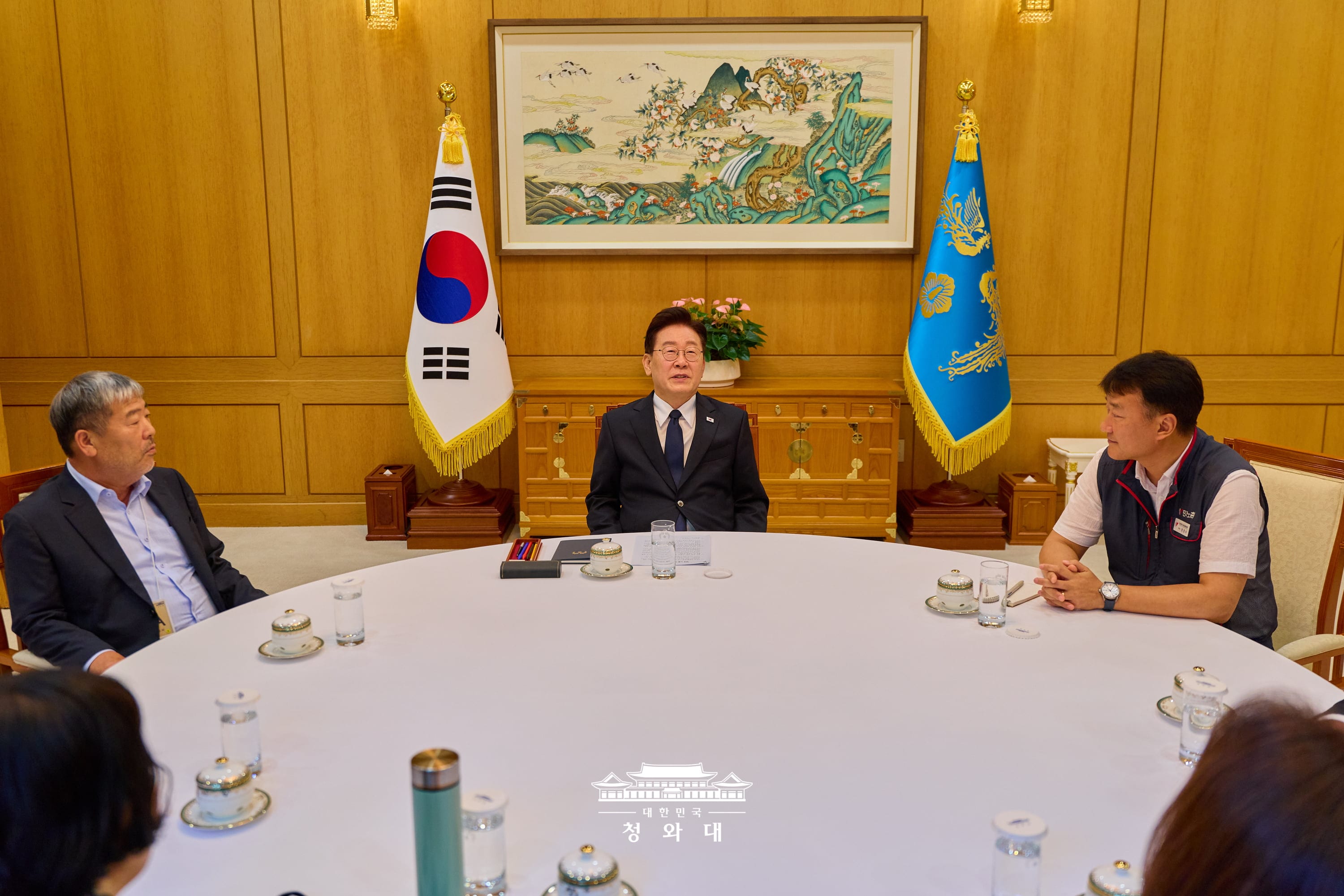 양대 노총 위원장 차담3