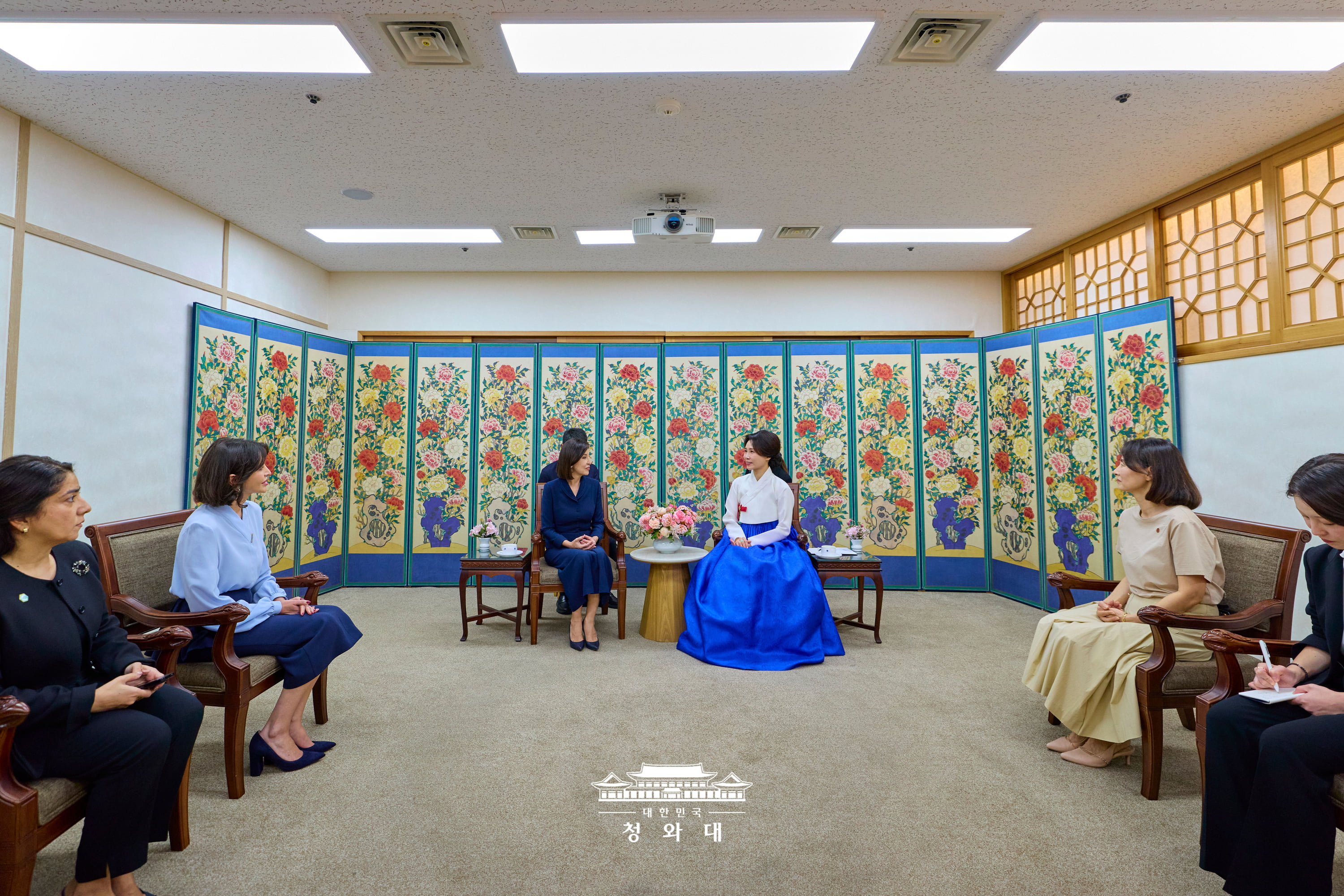 김혜경 여사, 우즈베키스탄 대통령 부인과의 친교 일정7