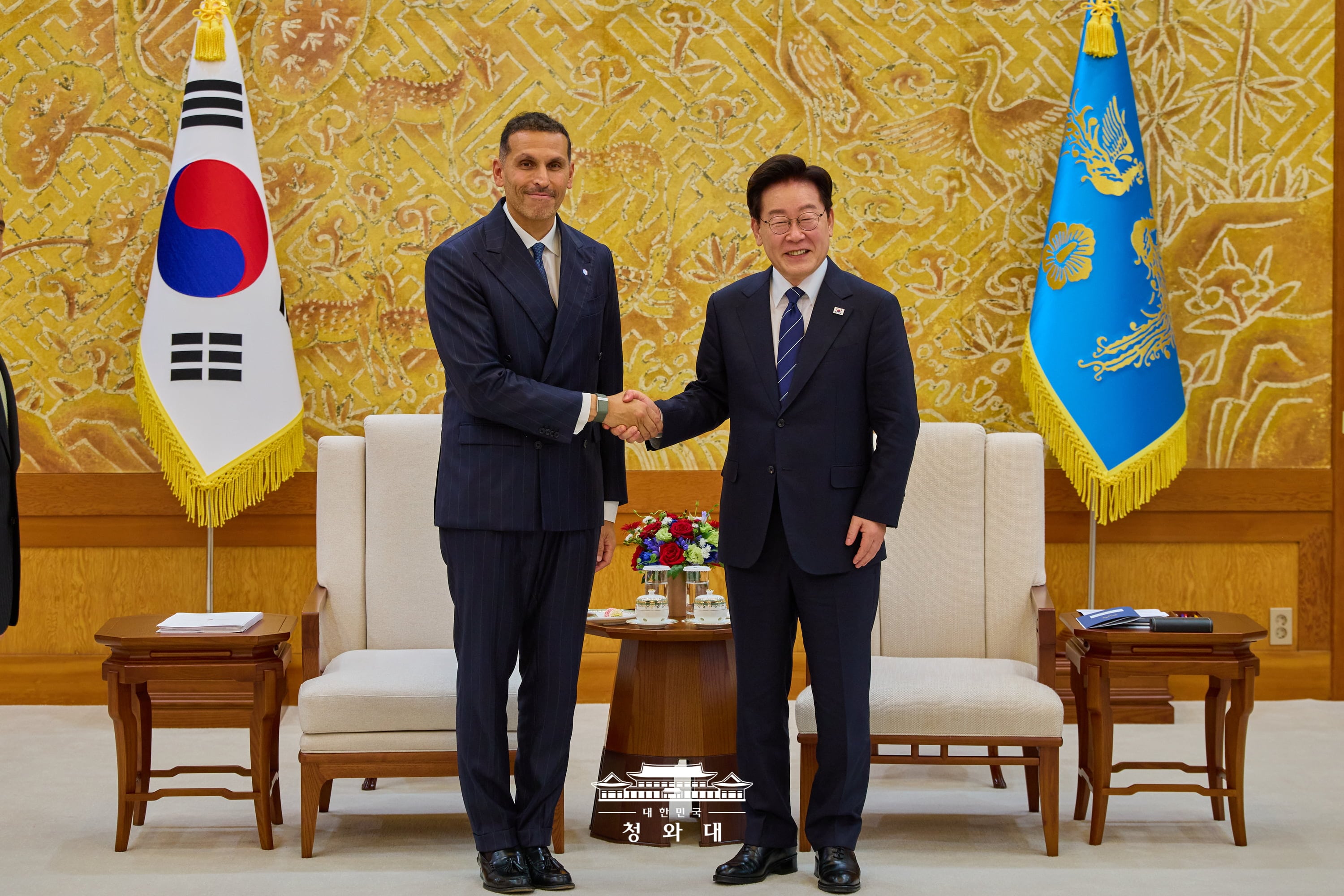칼둔 UAE 행정청장 접견2