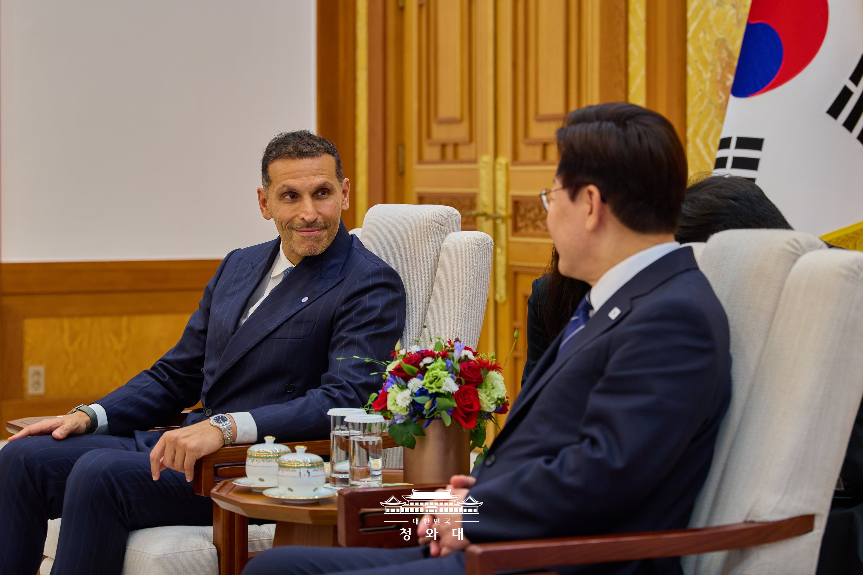 칼둔 UAE 행정청장 접견4