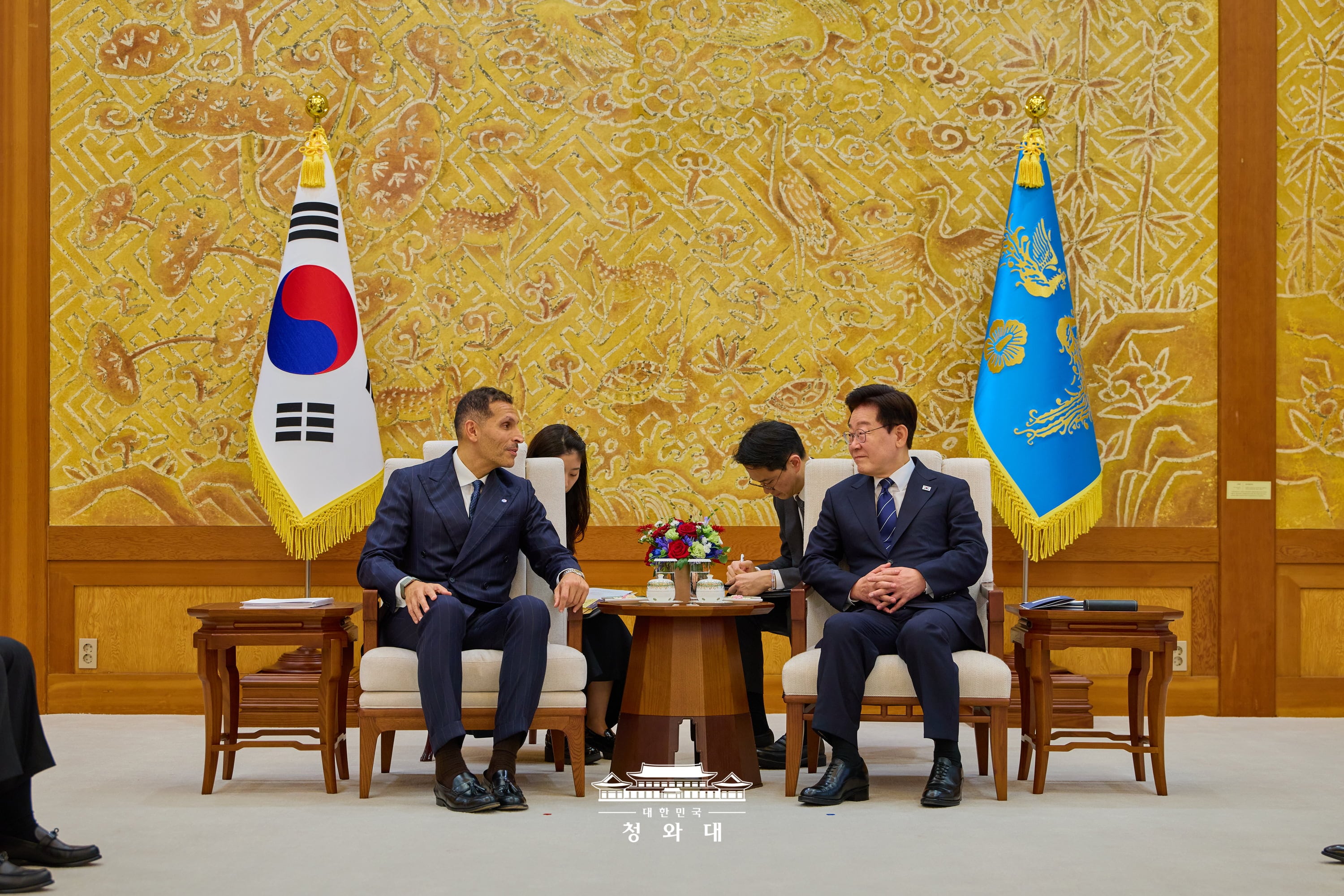칼둔 UAE 행정청장 접견5