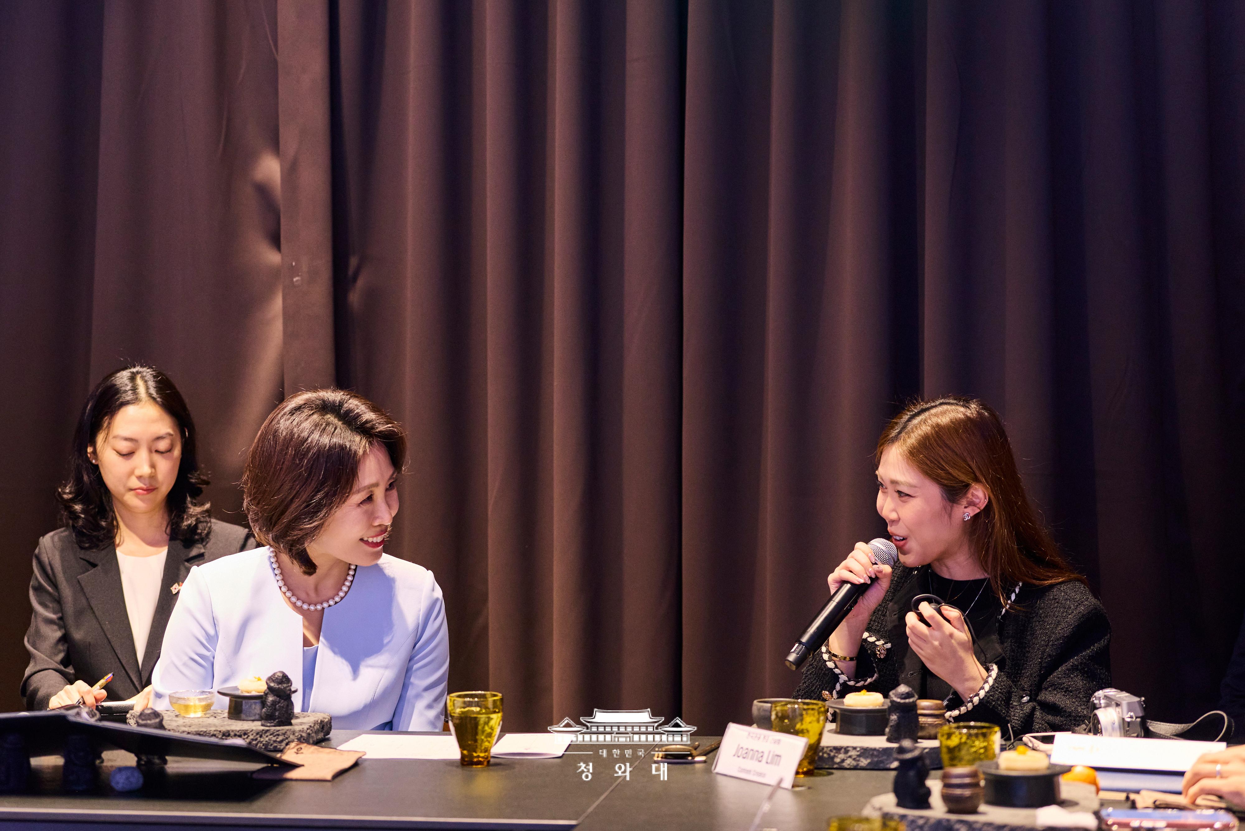 김혜경 여사, 방한지역관광 활성화를 위한 간담회 (해녀의 부엌 싱가포르 지점)